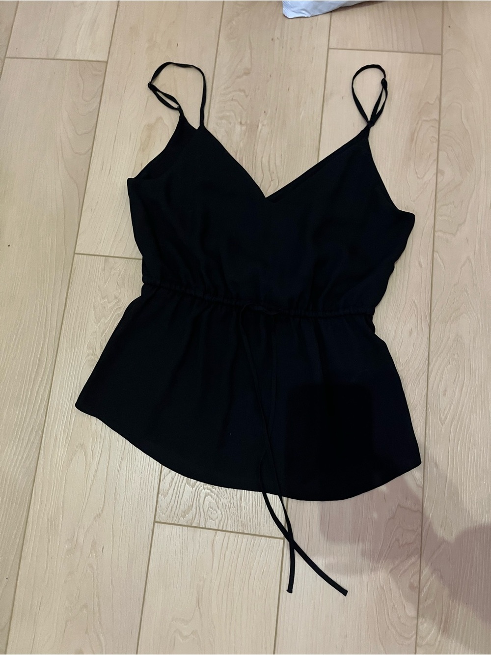 Babaton Black V-Neck tank